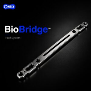 Placa BioBridge de titanio para osteosintesis veterinaria ONFIX